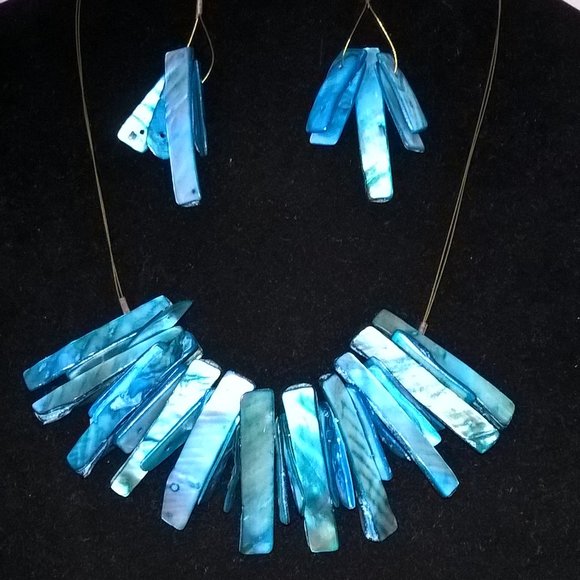 Earrings and Necklace - Picture 1 of 4